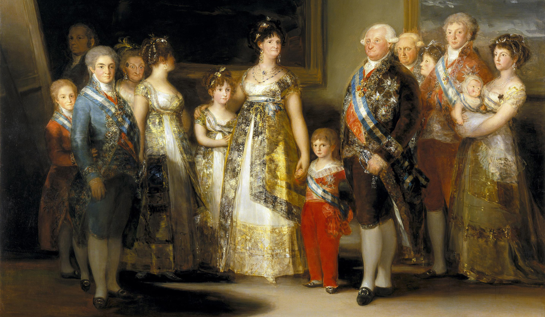 Charles IV of Spain and His Family, Francisco Goya. c. 1800-01.